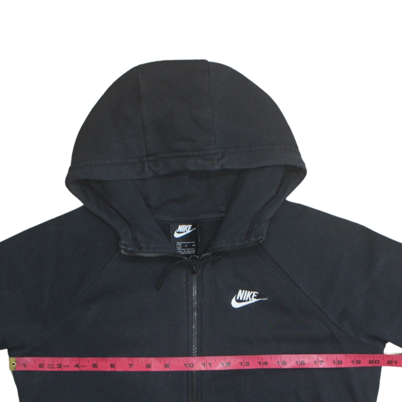 Nike Men's Black Full Zip Hoodie Size S Regular Fit Fleece