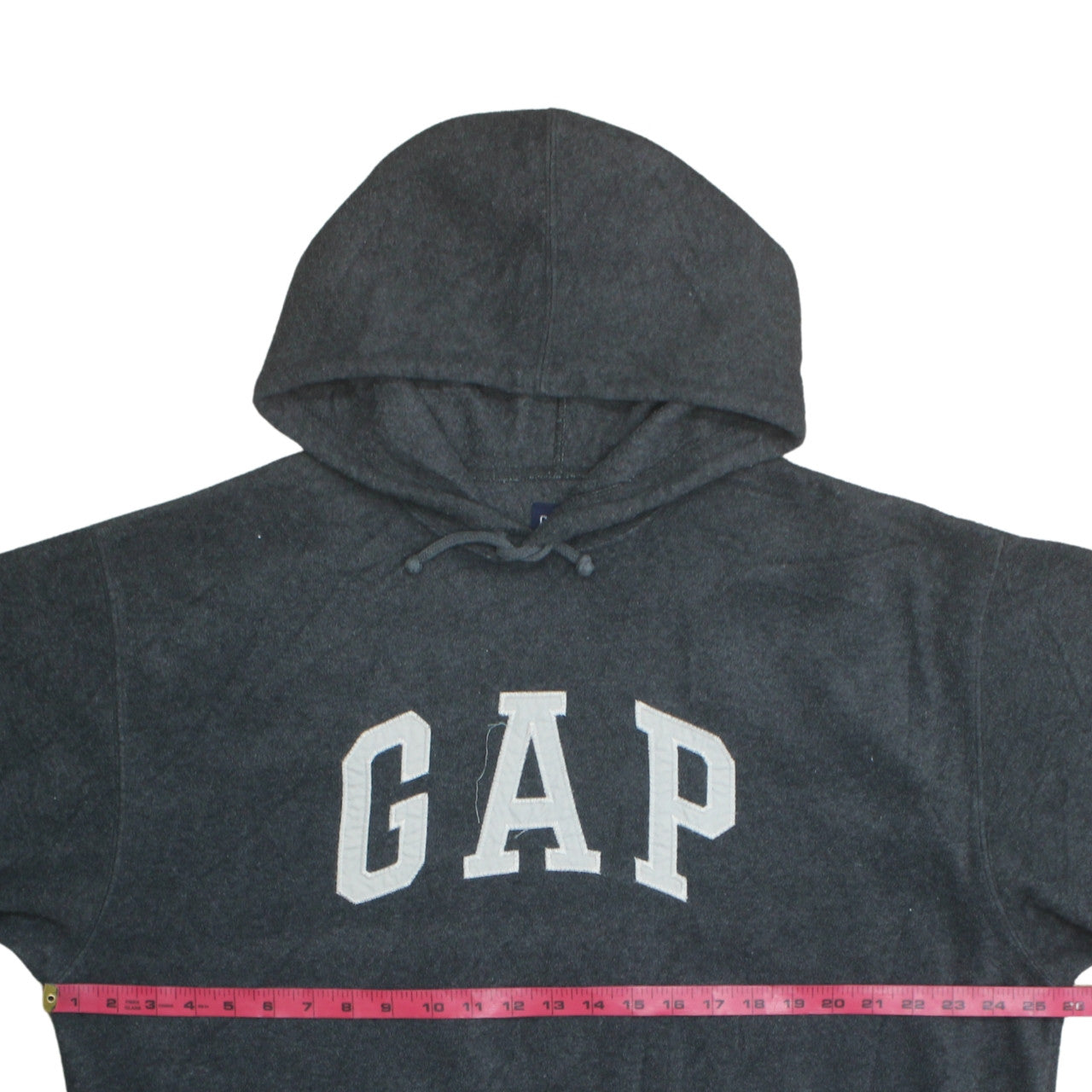 GAP Men's Grey Pullover Hoodie L Hooded Fleece Sweatshirt