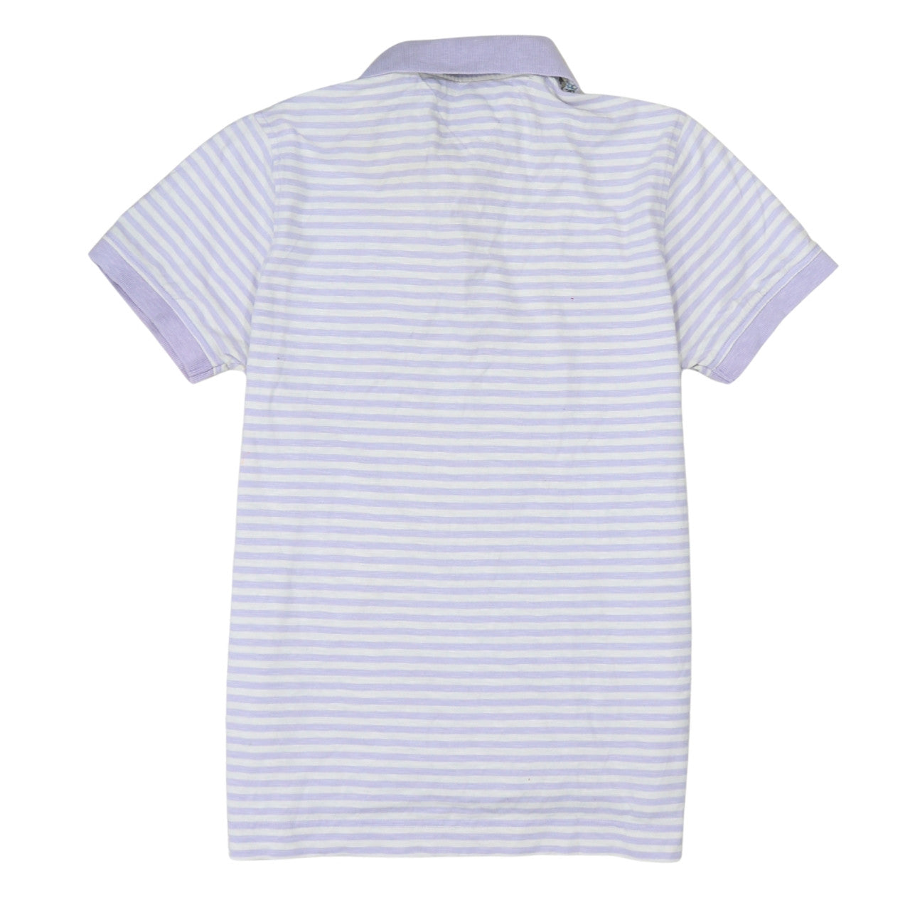 Tommy Hilfiger Men's Purple Striped Slim Fit Cotton Polo Shirt S