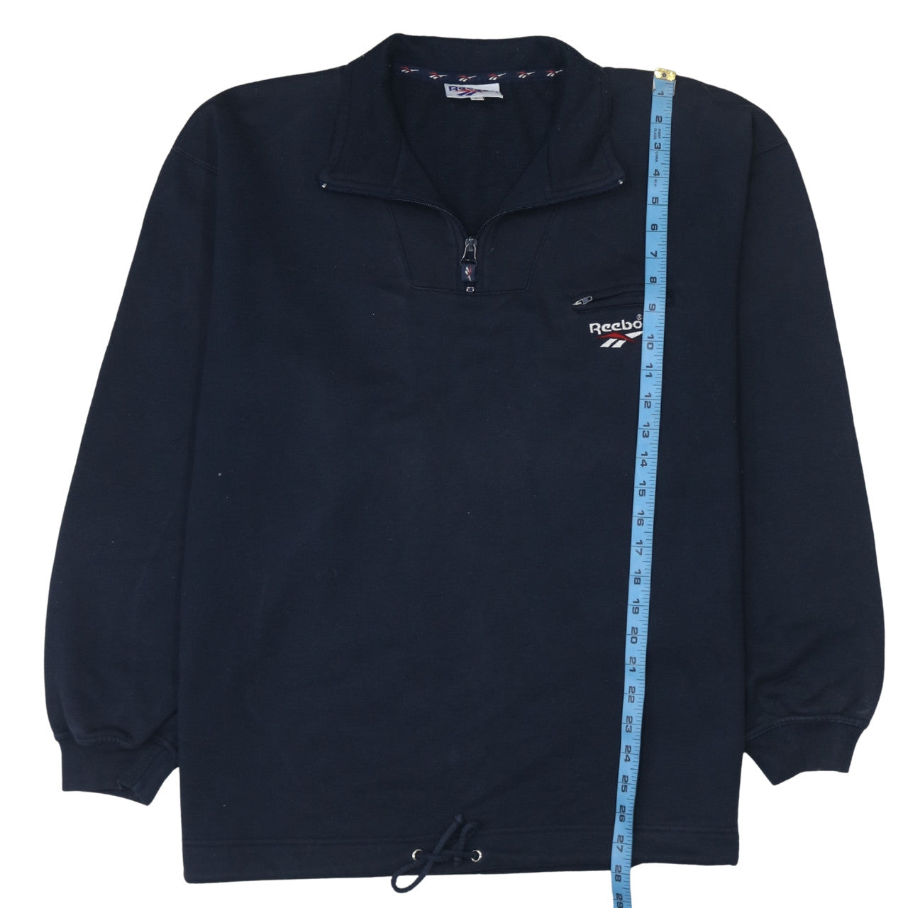 Reebok Men's Black Fleece 1/4 Zip Basic Jacket Size L