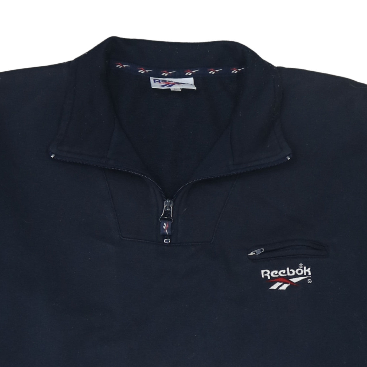 Reebok Men's Black Fleece 1/4 Zip Basic Jacket Size L