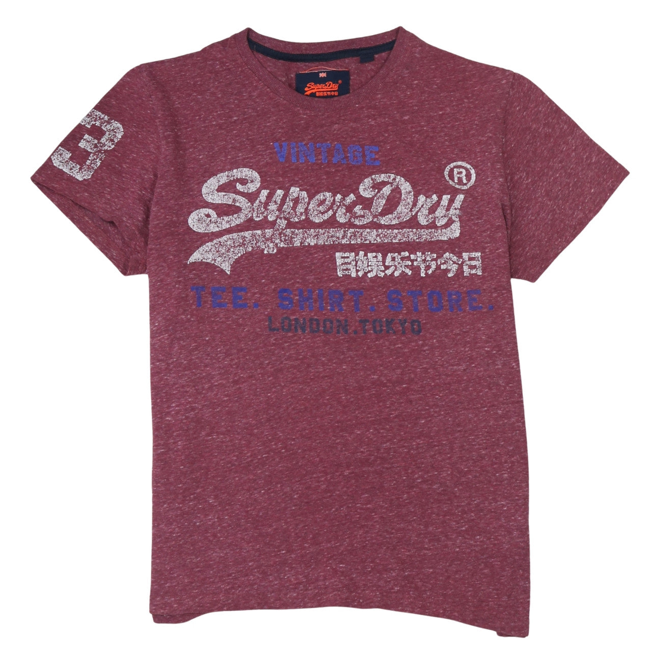 Superdry Men's Red Vintage Graphic Logo T-Shirt XL
