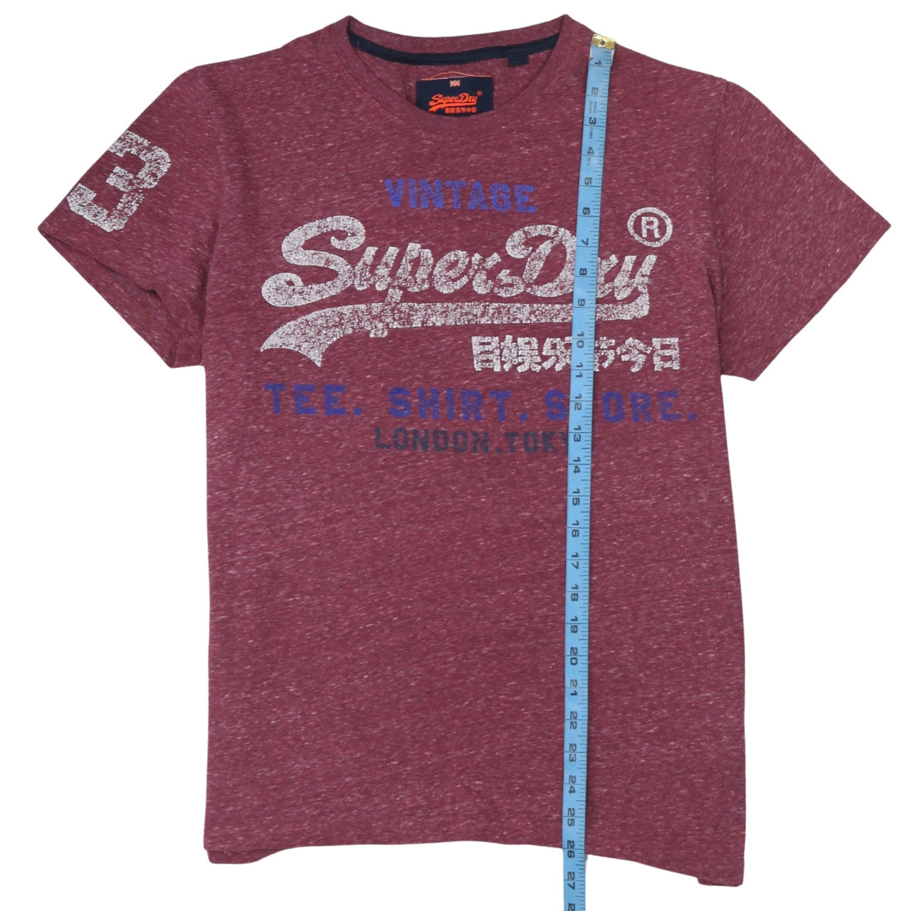 Superdry Men's Red Vintage Graphic Logo T-Shirt XL
