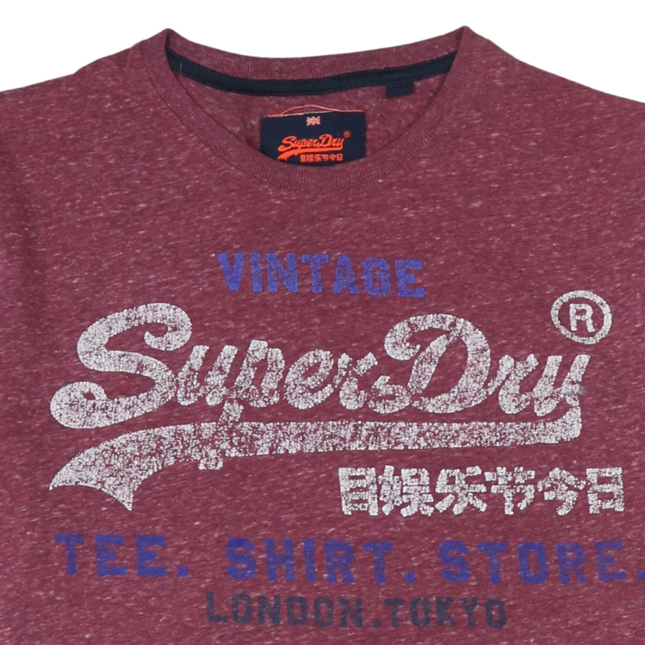 Superdry Men's Red Vintage Graphic Logo T-Shirt XL