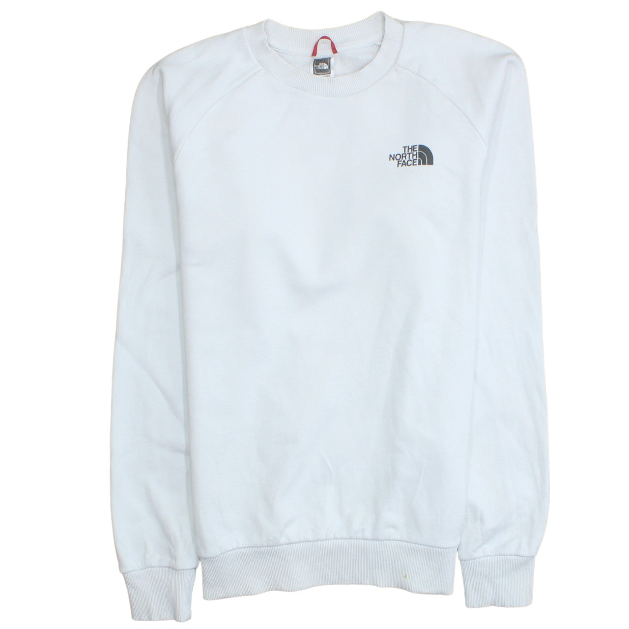 The North Face Men's White Logo Crew Neck Cotton Sweatshirt M