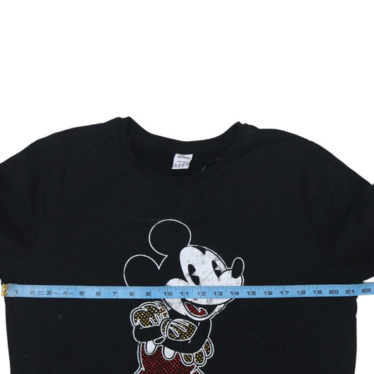Disney Womens Black Size 16 Mickey Mouse Pullover Sweatshirt