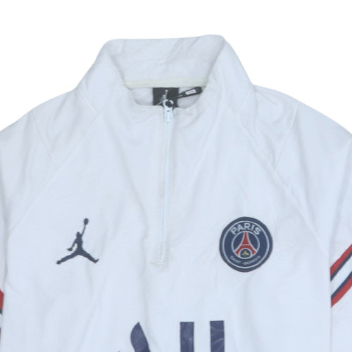 Additional view of Jordan Paris Saint-Germain White Men's L 1/4 Zip Sweatshirt