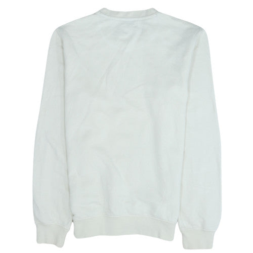 Champion Men's White Small Pullover Sweatshirt Logo Crew Neck