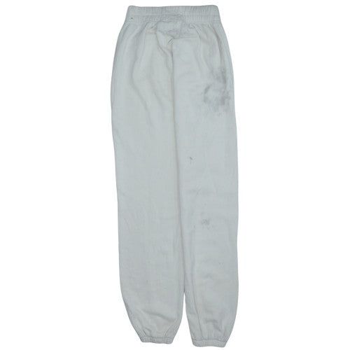 Nike Womens White XS Fleece Sweatpants Elastic Waist Joggers