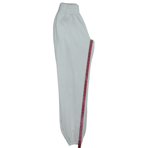 Nike Womens White XS Fleece Sweatpants Elastic Waist Joggers
