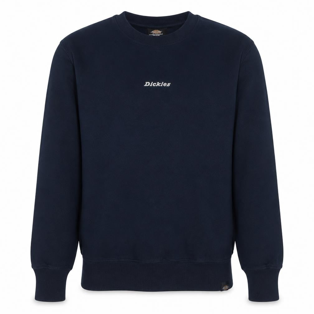 Dickies Men's Navy Crew Neck Pullover Sweatshirt Medium