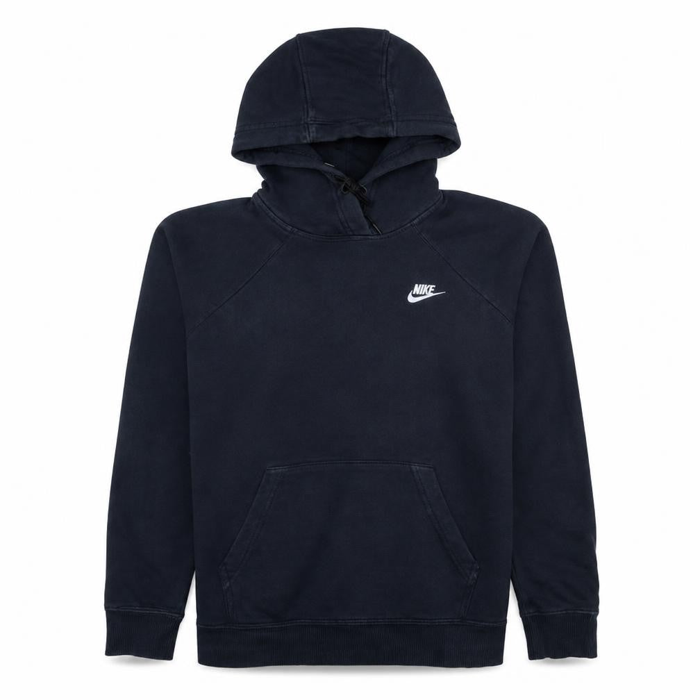 Nike Men's Black Large Pullover Hoodie with Logo and Pocket