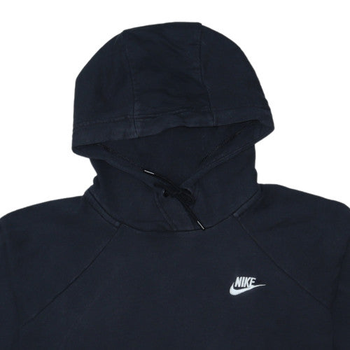 Nike Men's Black Large Pullover Hoodie with Logo and Pocket