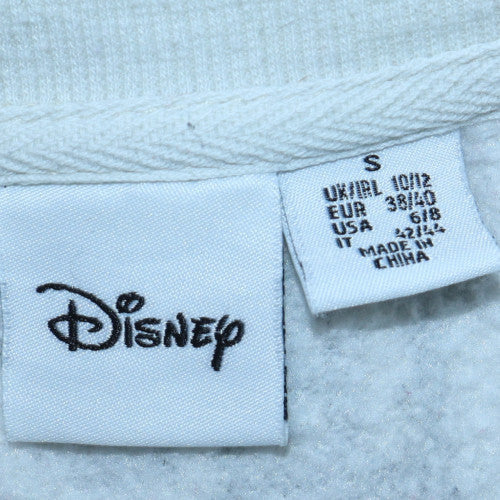 Disney Women White Lion King Sweatshirt Size S Crew Neck Pullover