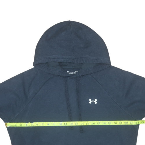 Under Armour Men's Black Large Pullover Hoodie Loose Fit Cotton Blend