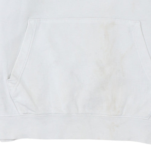 Nike Women's White Pullover Hoodie Small Logo Classic Fit