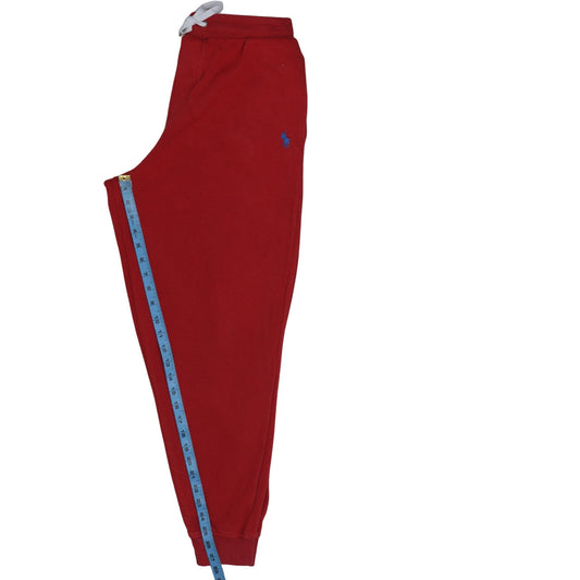 Polo Ralph Lauren Men's Red Jogger Sweatpants L Fleece Casual