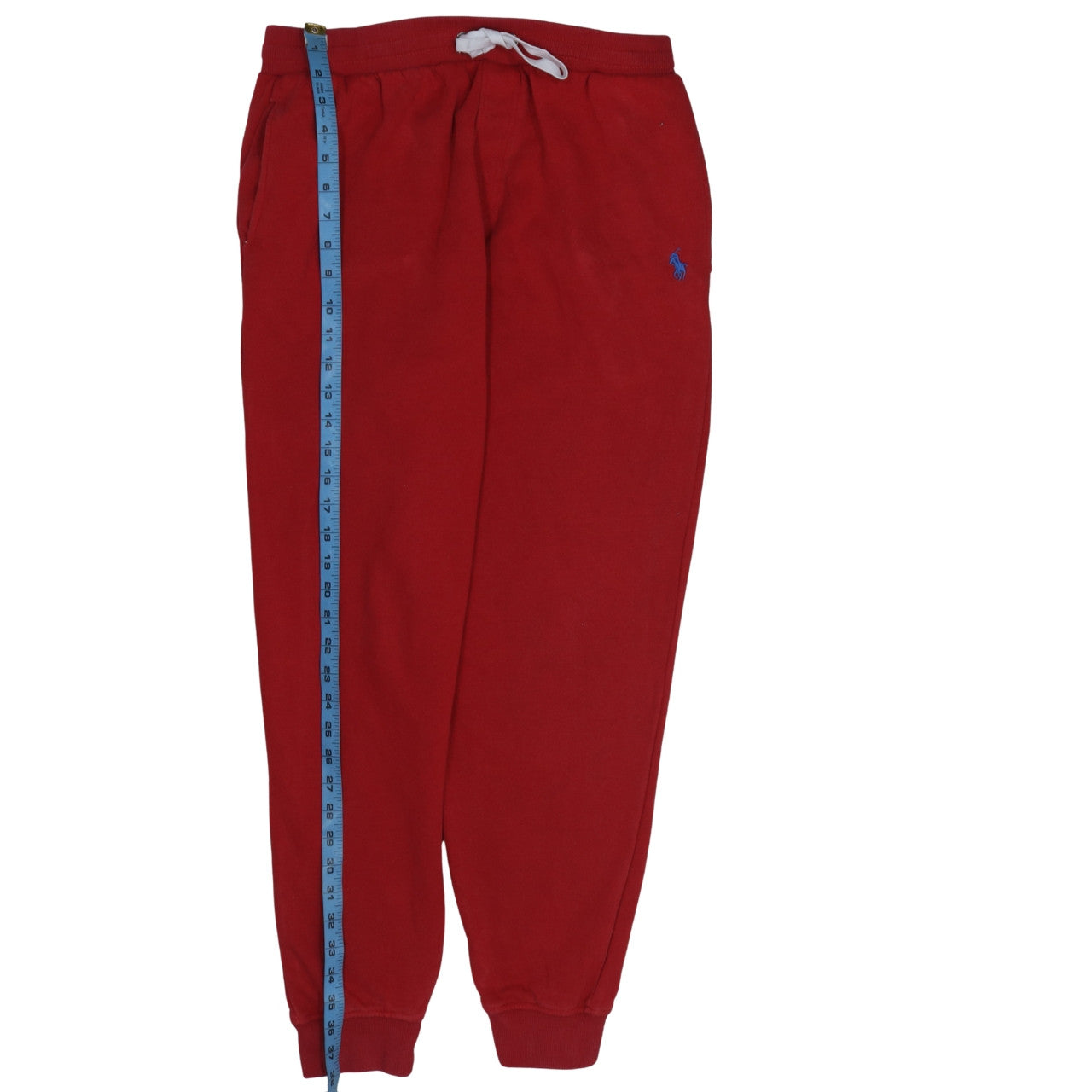 Polo Ralph Lauren Men's Red Jogger Sweatpants L Fleece Casual