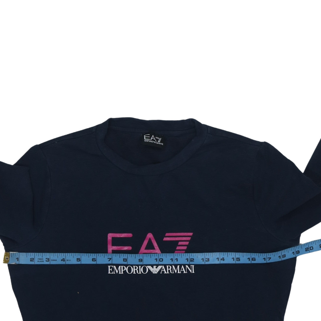 Emporio Armani EA7 Women's Navy Blue Logo Sweatshirt Size M