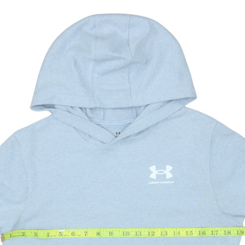 Under Armour Boys Blue Short Sleeve Pullover Hoodie Size XL 158-170cm