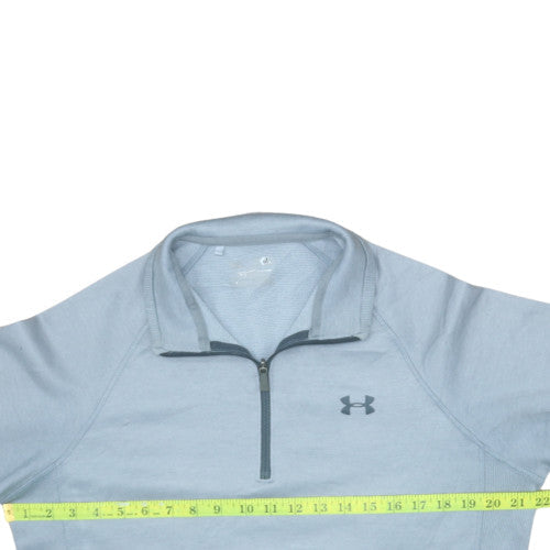 Under Armour Men's Blue 1/4 Zip Fleece Sweatshirt Size M