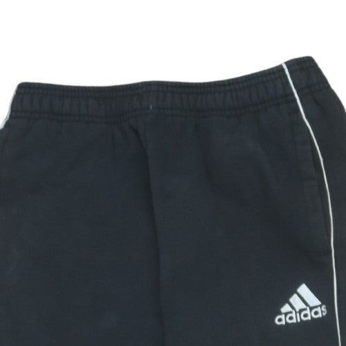 Adidas Boys Black 13-14 Years Jogger Sweatpants with White Stripe