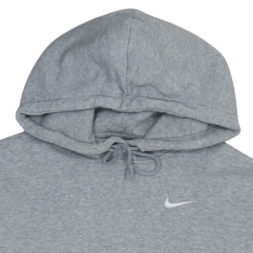 Nike Women Grey XS Pullover Hoodie Cotton Blend Logo Sportswear