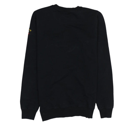 Paul & Shark Yachting Men's Black Small Embroidered Crew Neck Sweatshirt