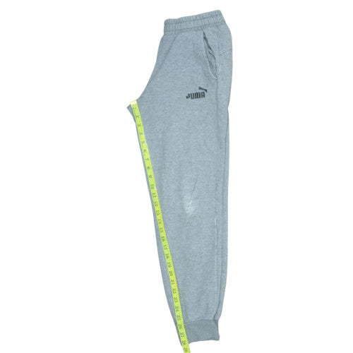 Puma Men's Grey Small Fleece Sweatpants Elastic Waist