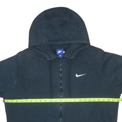 Nike Men's Black XL Full Zip Hoodie with Logo Fleece Sweatshirt
