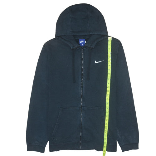 Nike Men's Black XL Full Zip Hoodie with Logo Fleece Sweatshirt