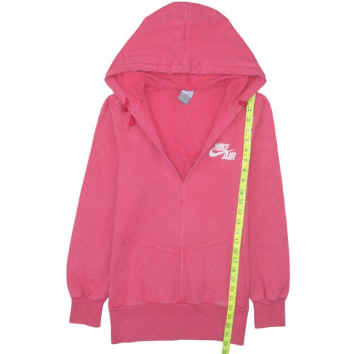 Nike Air Women's Pink Full Zip Hoodie Size M 10/12 Cotton Blend