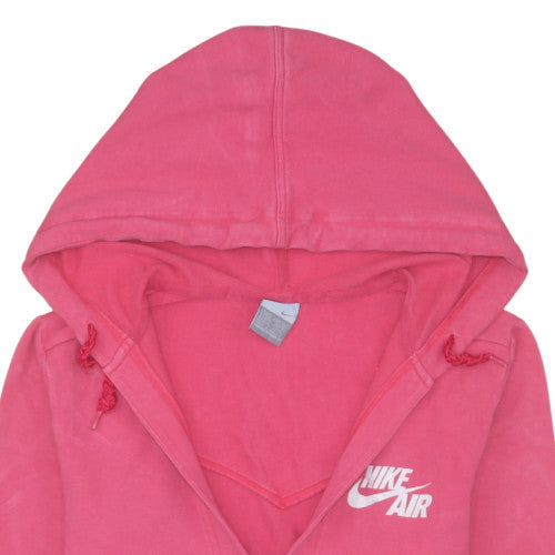 Nike Air Women's Pink Full Zip Hoodie Size M 10/12 Cotton Blend