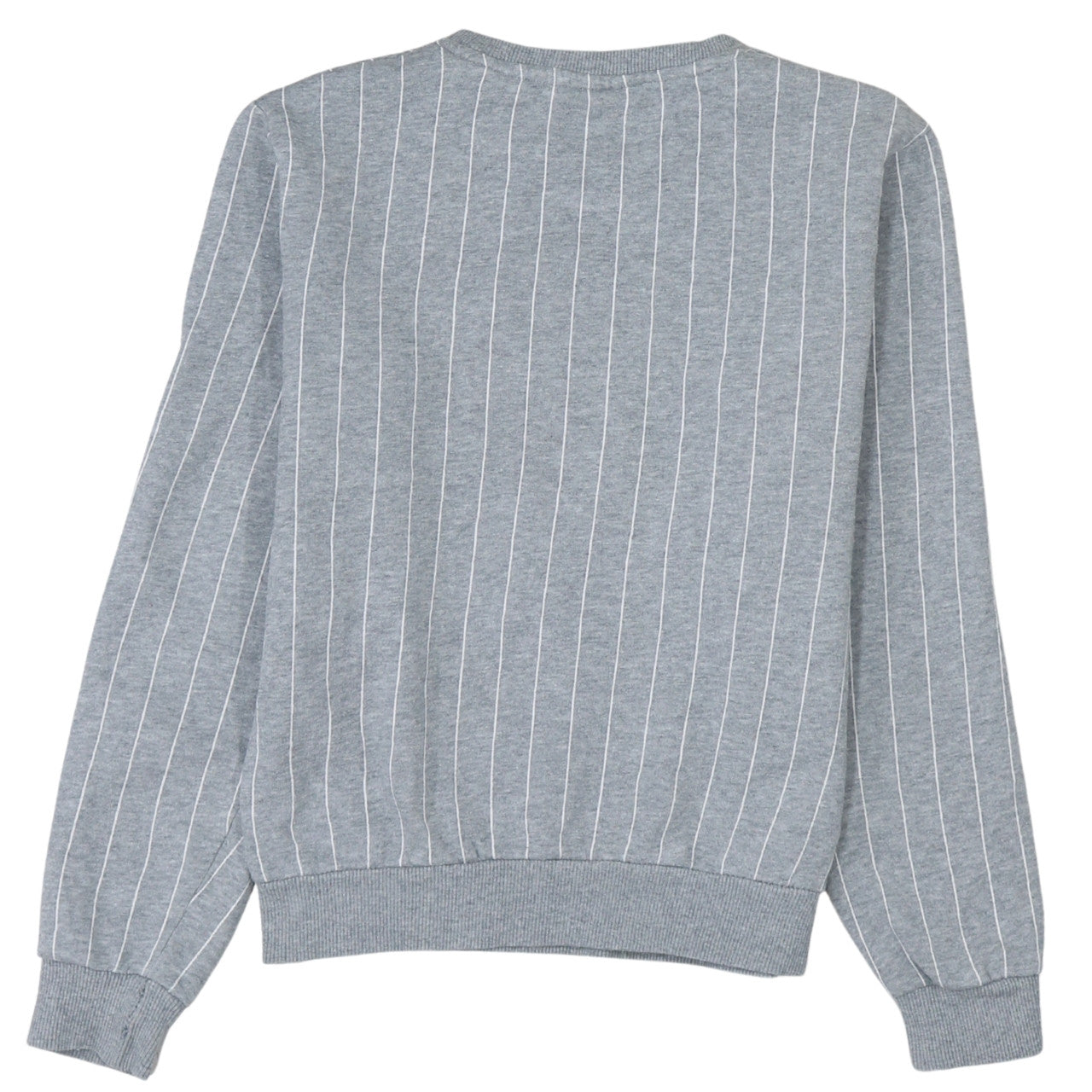 Fila Womens Grey Pinstripe Logo Sweatshirt XXS/6 Casual Pullover