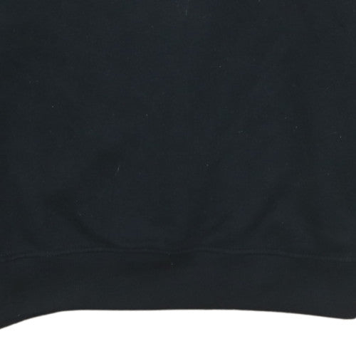 PrettyLittleThing Womens Black Cotton Pullover Sweatshirt M