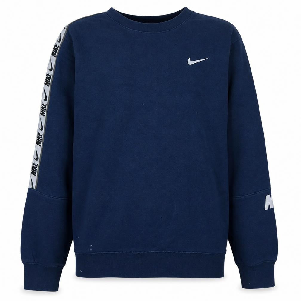 Nike Men's Blue Small Pullover Sweatshirt Standard Fit Logo Sportswear