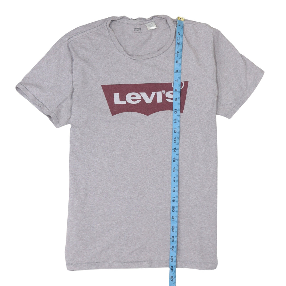 Levi's Men's Grey Crew Neck Logo T-Shirt Size M