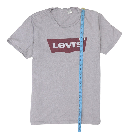 Levi's Men's Grey Crew Neck Logo T-Shirt Size M