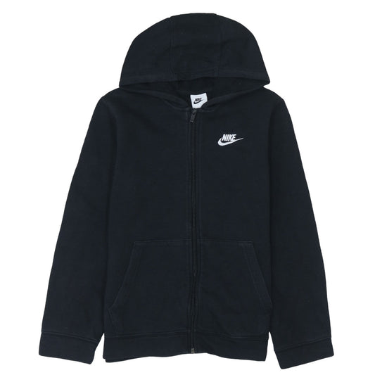 Nike Boys Black Full Zip Fleece Hoodie L 147-158cm
