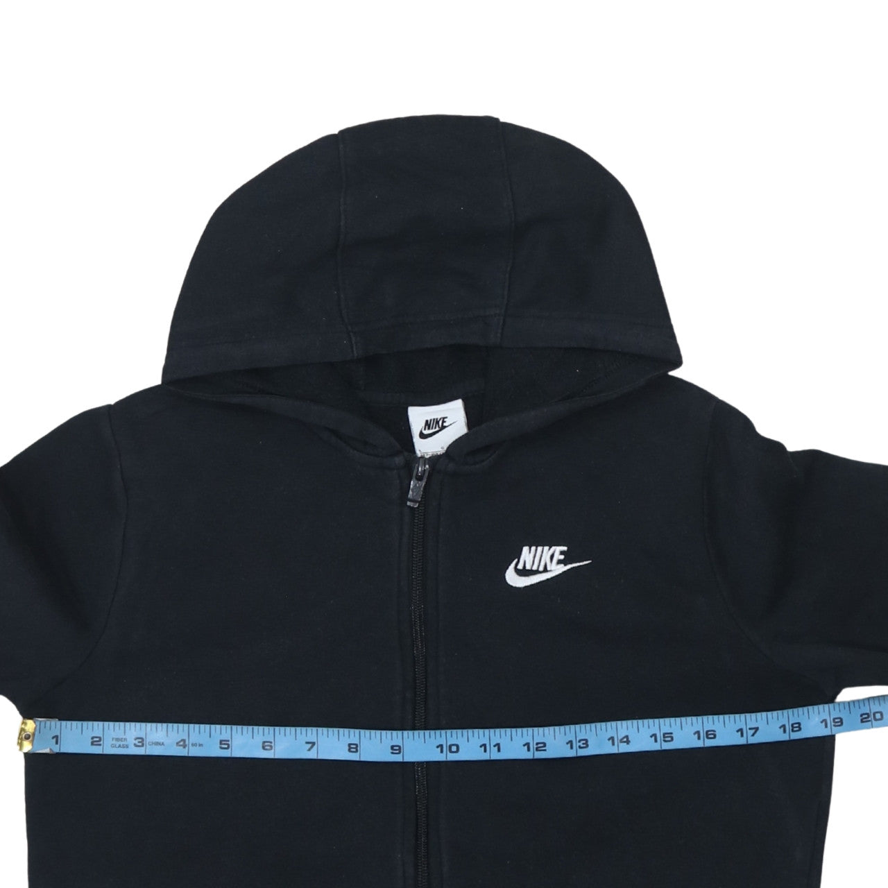 Nike Boys Black Full Zip Fleece Hoodie L 147-158cm