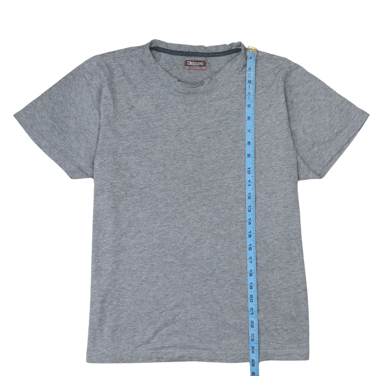 Kappa Mens Grey Crew Neck Short Sleeve Cotton T-Shirt Medium