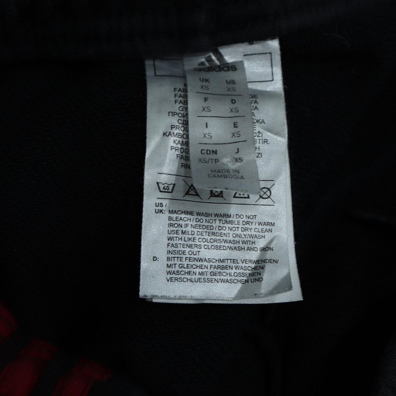 Adidas Men Black XS Jogger Sweatpants Manchester United Track Pants