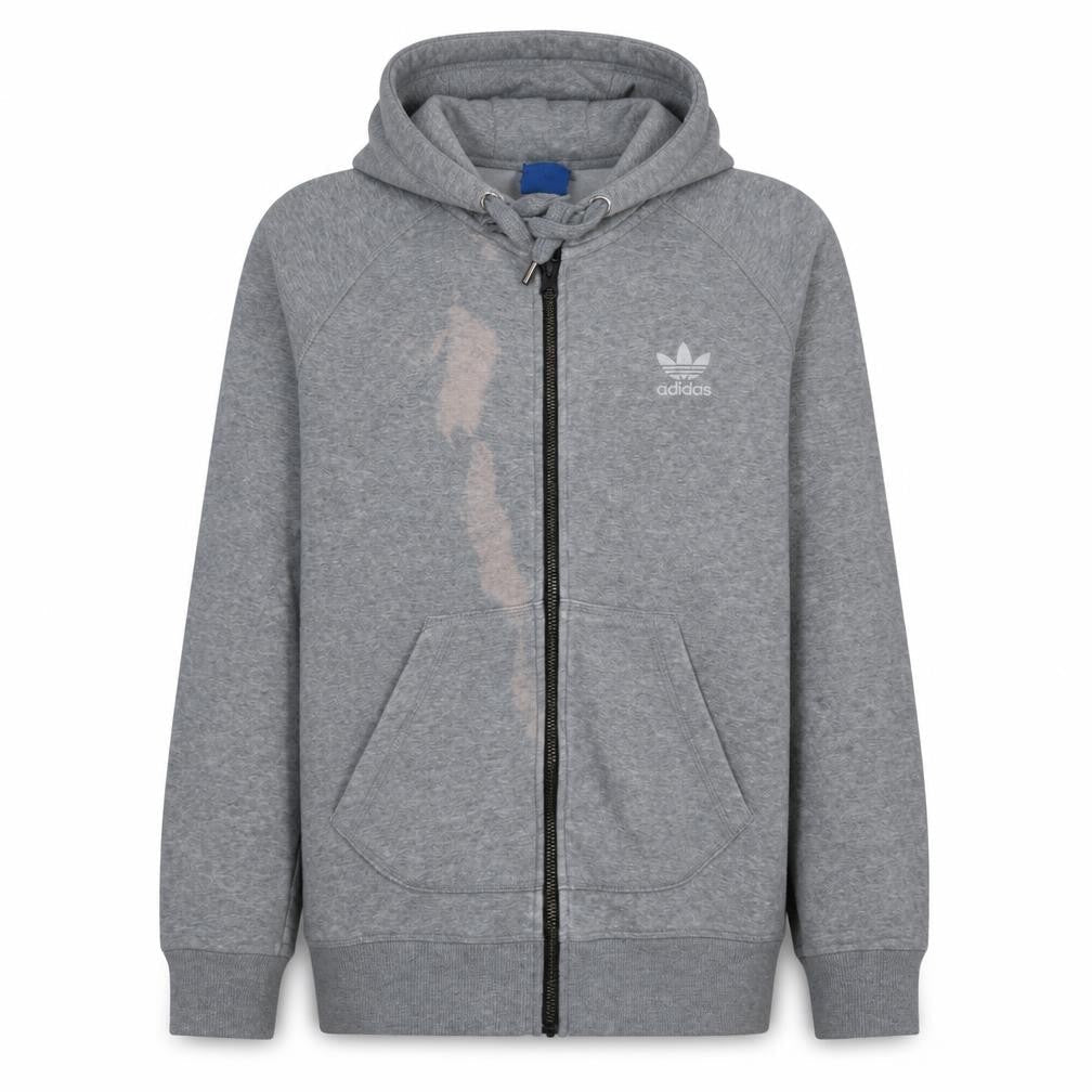 Adidas Originals Womens Grey Full Zip Hoodie Size 12