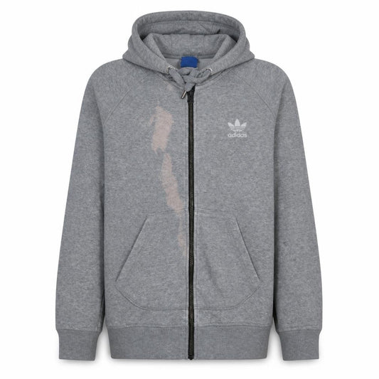 Adidas Originals Womens Grey Full Zip Hoodie Size 12