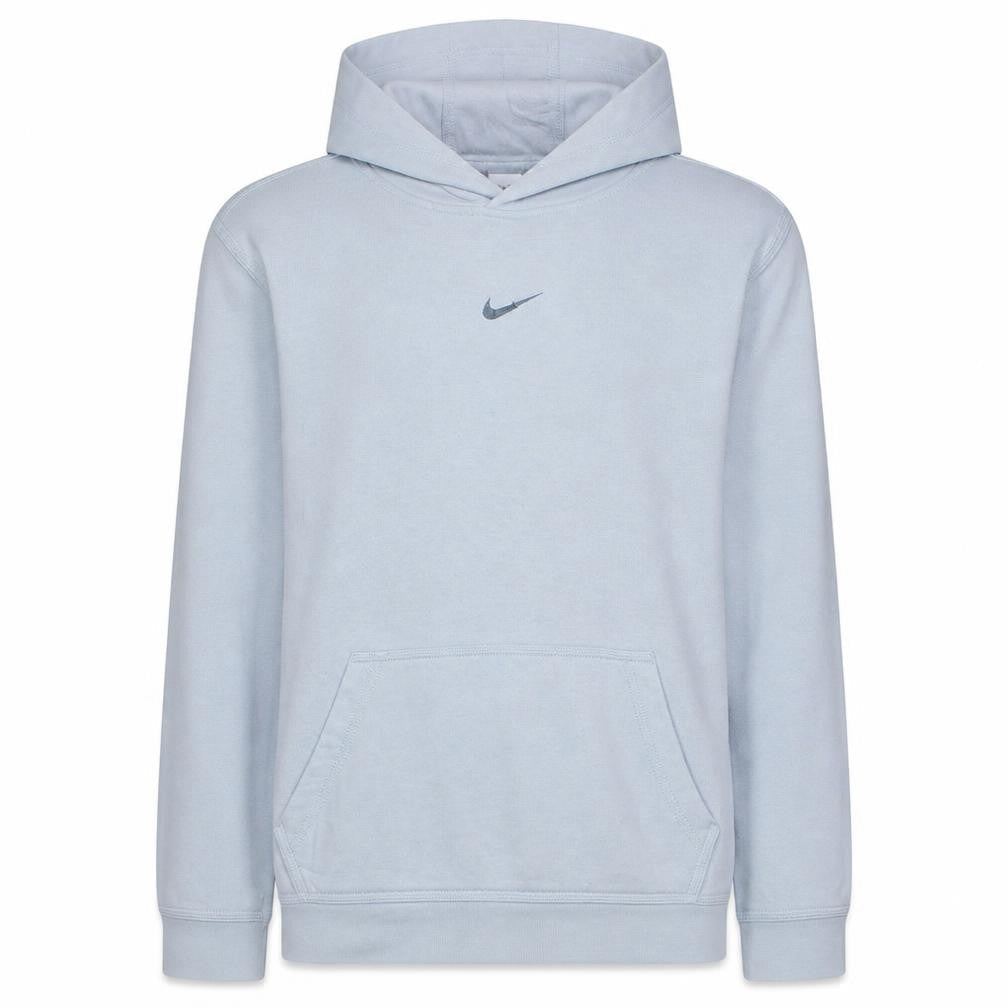 Front view of Nike boys’ grey pullover hoodie xl regular fit fleece sweatshirt