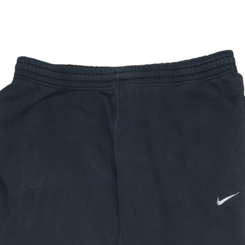 Nike Men Black XL Fleece Jogger Trousers Regular Fit