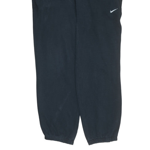 Nike Men Black XL Fleece Jogger Trousers Regular Fit