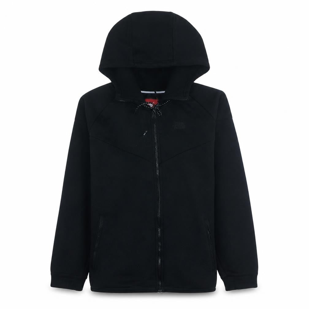 Nike Men's Black Full Zip Hoodie L Sportswear Cotton Blend