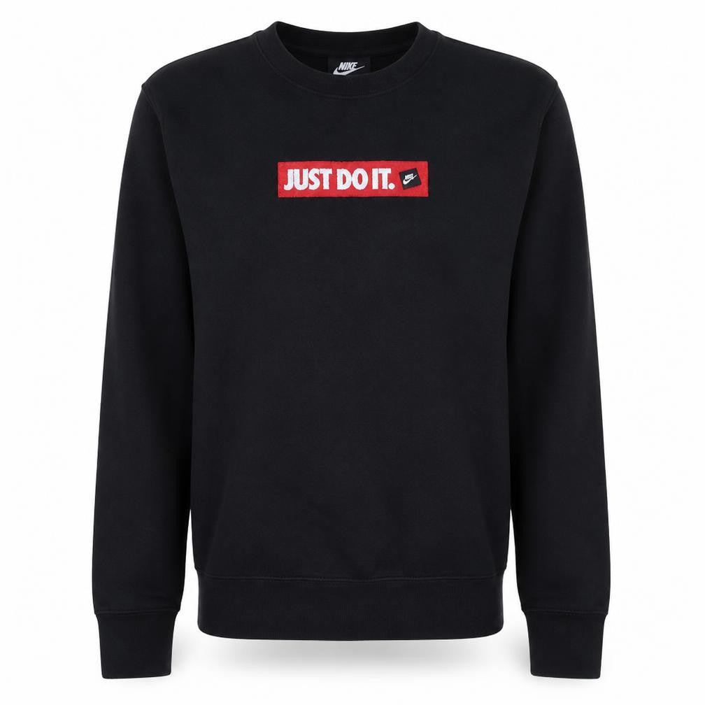 Nike Men's Black XS Crew Neck Pullover Sweatshirt Just Do It Logo