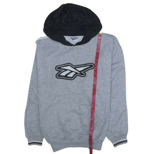 Reebok Men's Grey Pullover Hoodie XL Sports Fleece Sweatshirt